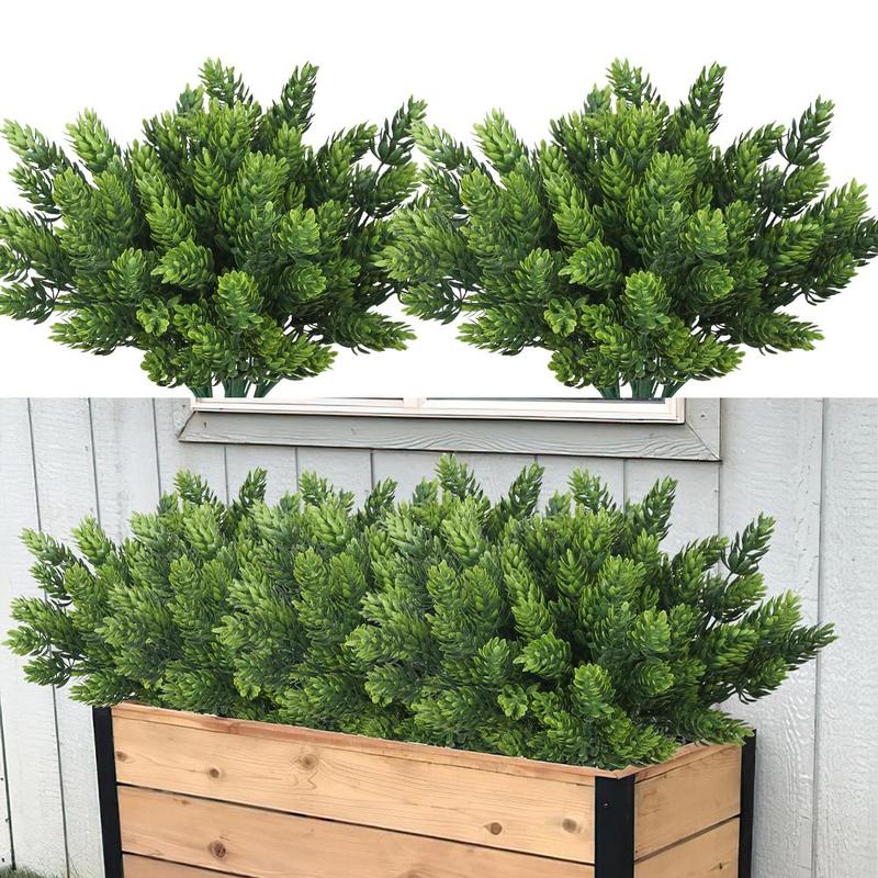 Artificial Plant, 8 Counts Faux Plant, DIY Detachable Fake Plant, Suitable for Decorating Window Box, Window, Porch, Landscaping, Living Room, Front Desk