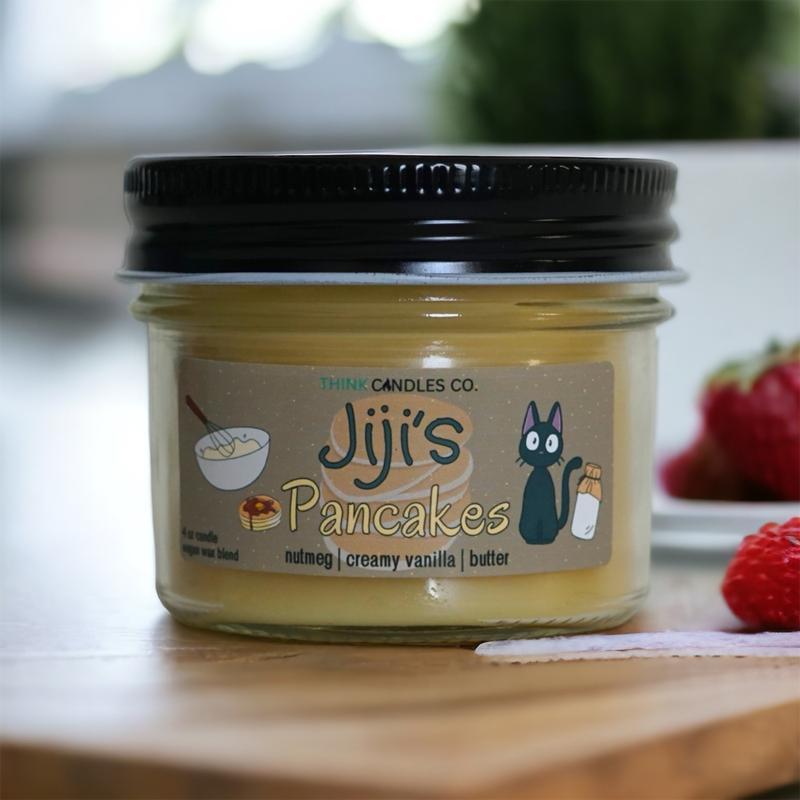 Jiji's Pancakes Candle | Hand Poured Vegan Wax Blend Candle | 9 oz, 4 oz, 2 oz Snap Bar