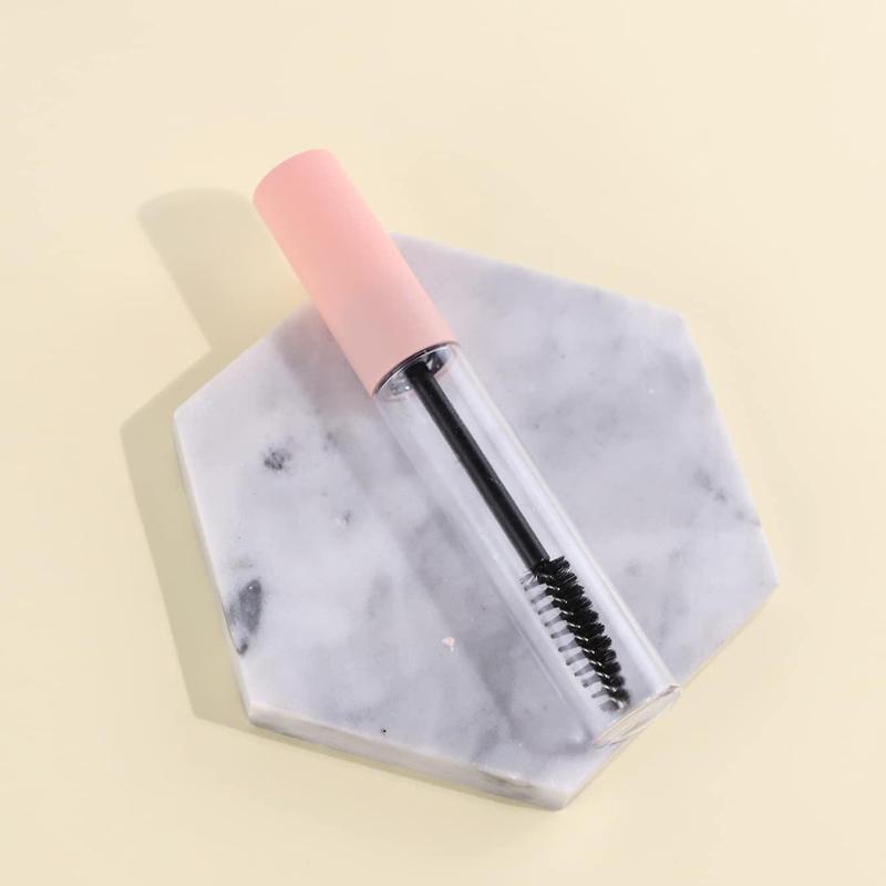 Portable Travel Lash Serum Bottle, Clear Empty Mascara Tube Container with Brush, Reusable Refillable Eyelash Oil Bottle Great for Outdoor Travelling