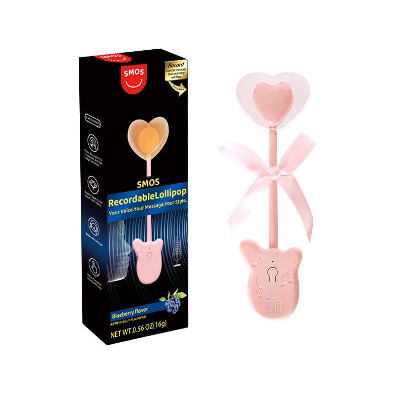 Recordable Bone-Conduction Lollipops with Heart-Shaped Design – The Perfect Gift for Christmas and Valentine’s Day. Rechargeable to Keep Your Voice and Love Everlasting