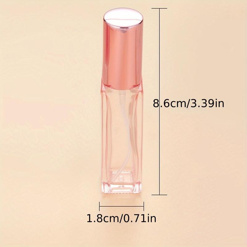 10ml Mini Empty Perfume Bottle with 3 Counts Accessories, 5 Counts Portable Travel Perfume Spray Bottle, Empty Perfume Bottle for Travel, Cosmetic Container, Perfume Dispenser, Makeup Tools