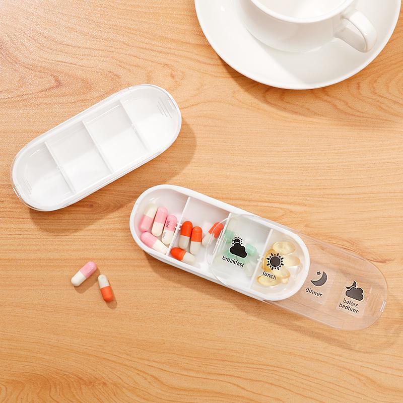 Portable Weekly Pill Storage Box, 1 Count Large Capacity Pill Organizer, Pill Storage Box for Home & Travel