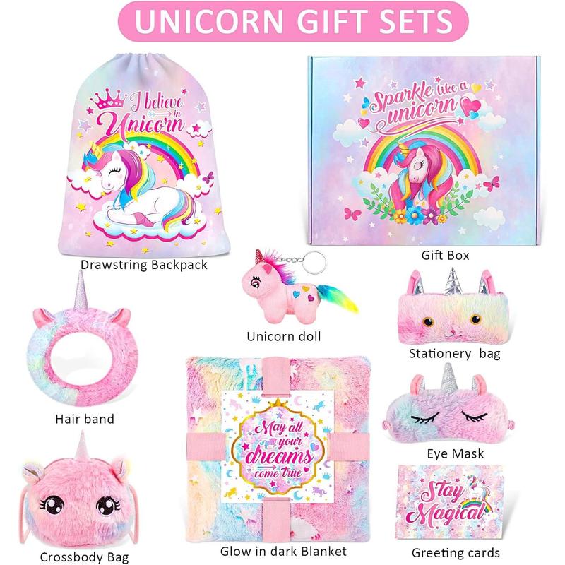 Unicorn Gift Set for Age 3,4,5,6,7,8,9,10,11,12, Birthday Gifts for, Thanksgiving Day Gifts for,Christmas Gfits for Dark