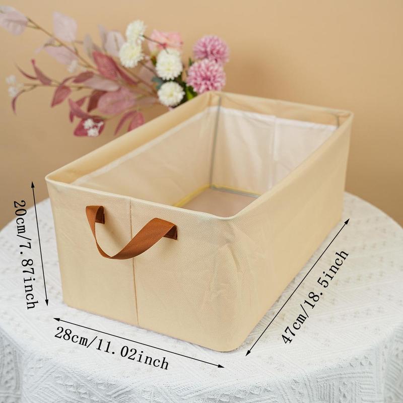 Household Clothes Storage Box, Foldable Fabric Clothes Organizer with Handle, Multifunctional Sundries Storage Box, Plush Toys Teddy Bear Storage Organizer, Home Organizers