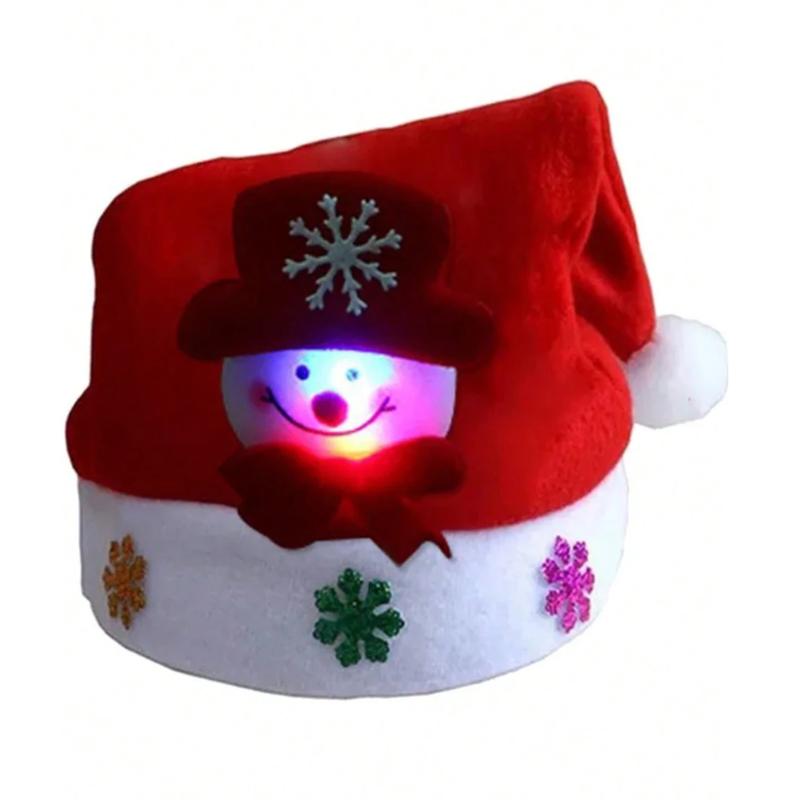 Christmas Hat New Year Cute Santa Claus Snowman ElK Cap Hat Christmas Costume Santa Claus Xmas Winter Gift Decor Home Party Adult Xmas Gift Decoration