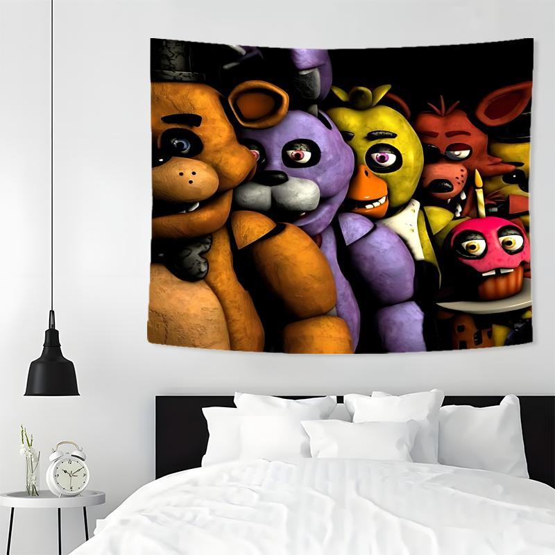 Scary Horror Game Painting Tapestry, Wall Decor Hanging Tapestry, Wall Art for Living Room, Bedroom, Dorm, Room Decor, Home Decor