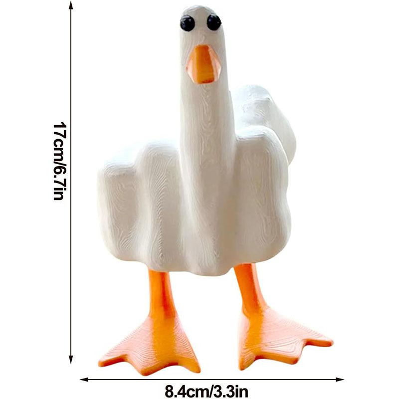 Funny Little Duck Resin Ornaments, Cute Animal Design Figurine for Decoration Gift Decorative