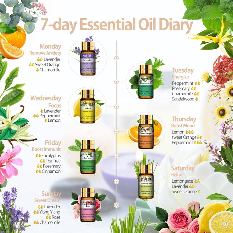 Plant Series Essential Oil Set, 1 2 Boxes 15pcs box Natural Scented Multi-purpose Aromatherapy Essential Oil for Soap Making, Summer Multi-function Home Fragrance