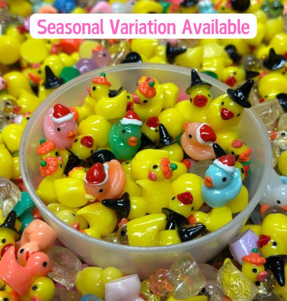 Fun Miniature Tiny Resin Ducks for Gift Giving and Decorating Good Stand-Up Decor with Normal and Seasonal Styles Ornaments Decoration