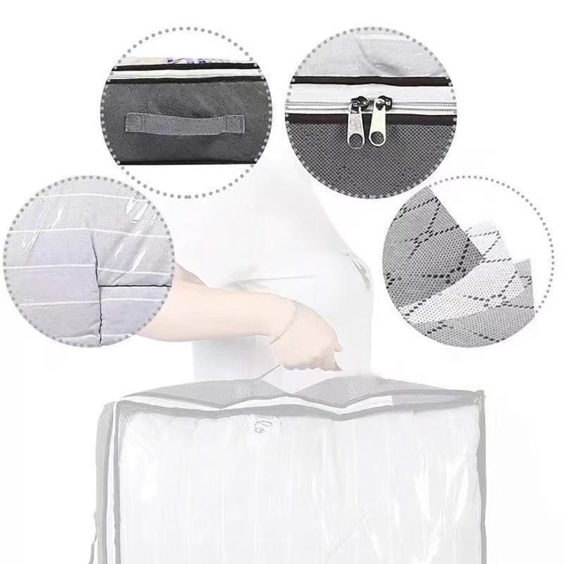 Under Bed Foldable Clothes Storage Bag, 1 Count Large Capacity Clothes & Quilt Storage Bag, Household Storage Organizer for Bedroom, Study, Wardrobe, Bedroom Accessories