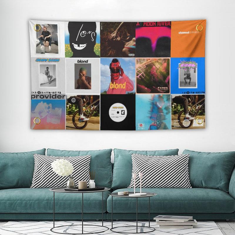 Frank Ocean Collage 3x5 Feet Tapestry Hanging Ornaments, Soft and Stylish - Creative Wall Decor