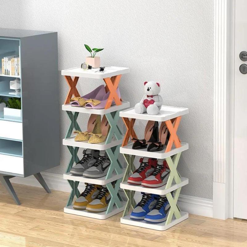 Multifunctional Shoe Cabinets Free Splicing Storage Rack Detachable Shoe Storage Saving Space Household Door Shoe Organizer Rack