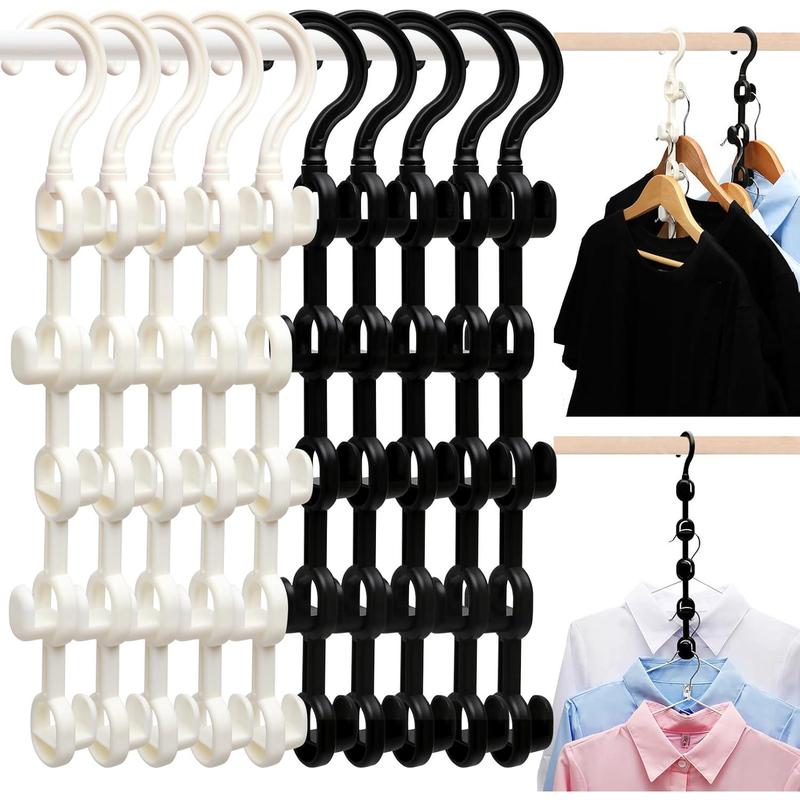 Closet Organizers and Storage,Upgraded Organization and Storage Clothes Hanger,10 Pack College Dorm Room Essentials,Sturdy Space Saving Hangers for Thick Clothe Hanging Hook Hanging Hook Plastic Bath Smooth Wooden