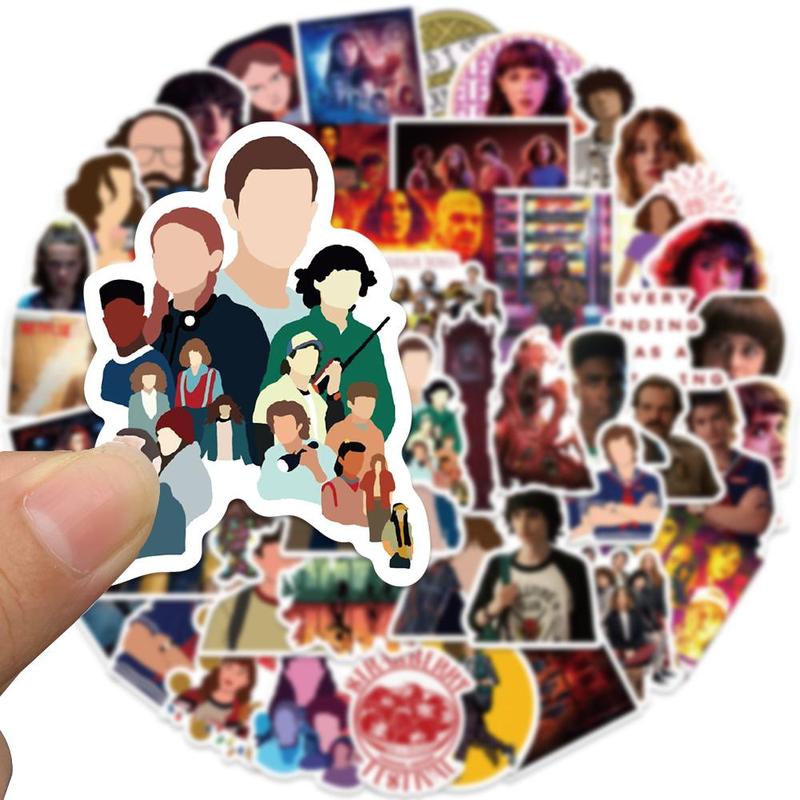 Movie Character Pattern Sticker (50pcs), Self Adhesive Decor Paper, Decor Sticker for Gift Greeting Card Water Bottle Laptop Phone