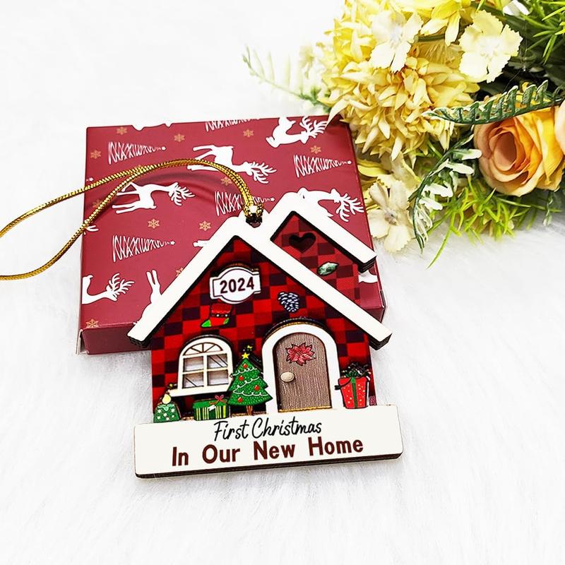 New Home Ornament 2024- Housewarming Gifts New Home, New House New Beginning, House Warming Gift for Women, Couple, homeowners, New Home Gift Ideas - First Home Christmas Ornament 2024