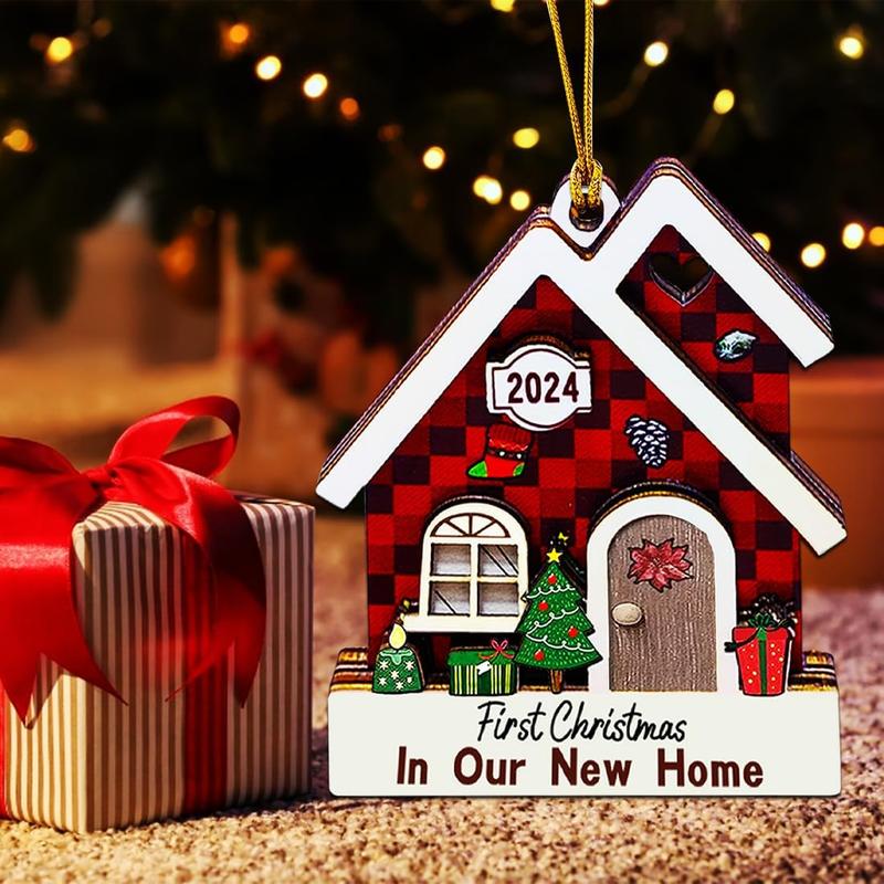 New Home Ornament 2024- Housewarming Gifts New Home, New House New Beginning, House Warming Gift for Women, Couple, homeowners, New Home Gift Ideas - First Home Christmas Ornament 2024