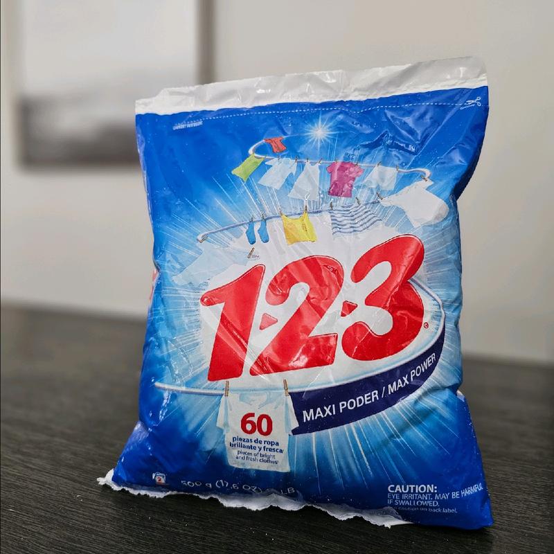 123 Powder Laundry Detergent (Mexican) 900g laundry soap