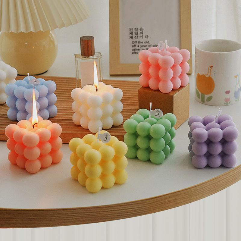 Shaped Magic Cube Aromatherapy Candle Wholesale Fragrance Home Decoration Aromatherapy Birthday Wax Candle Creative Gift