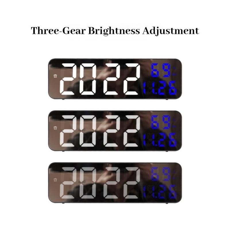 Digital LED Clock, Wall Mounted Alarm Clock, OG LED Lights Clock, Room Decor, Home Decor for Living Room Bedroom, Bedroom Accessories, Room Accessories, Gifts for Girlfriend