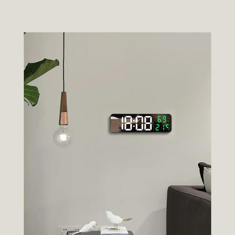 Digital LED Clock, Wall Mounted Alarm Clock, OG LED Lights Clock, Room Decor, Home Decor for Living Room Bedroom, Bedroom Accessories, Room Accessories, Gifts for Girlfriend