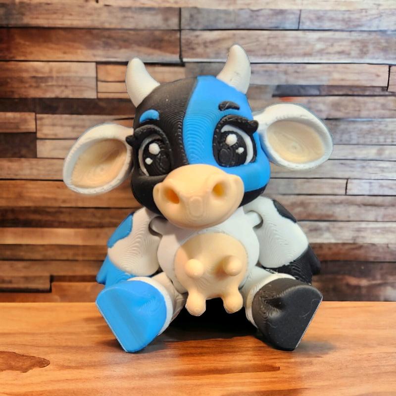 3d Printed Mini Cow Figurine