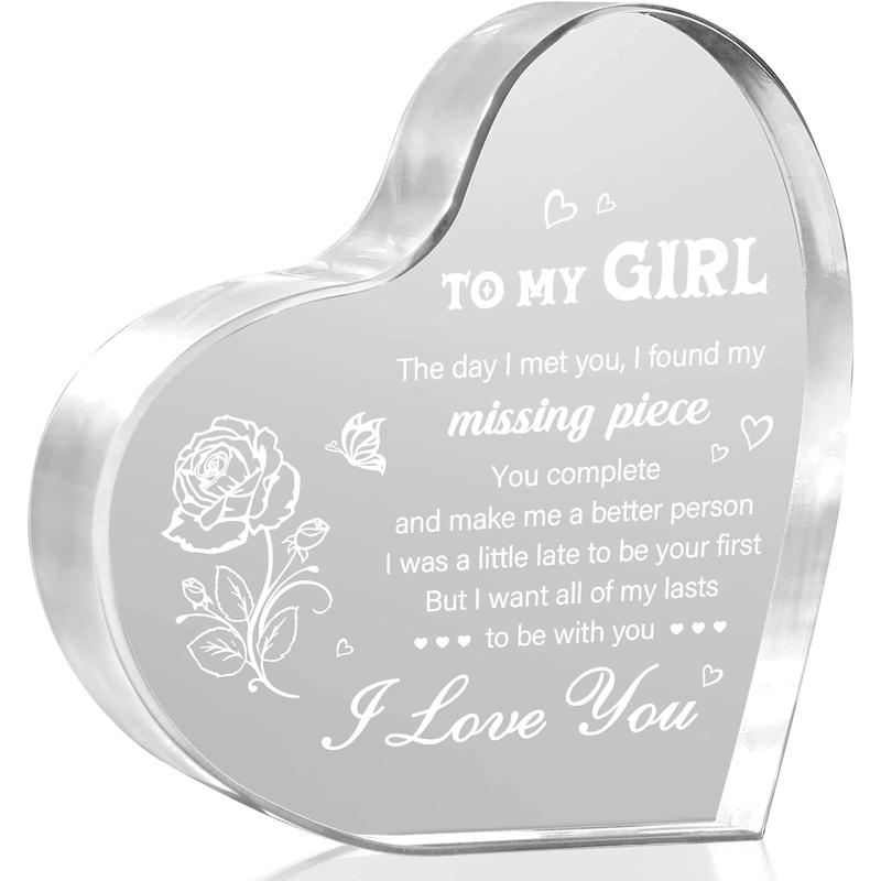 Gifts for Girlfriend, Girlfriend Christmas Gifts - I Love You Gifts for Her Acrylic Keepsake - Birthday Gifts for Girlfriend, Anniversary Valentine's Day Gifts for Her GF Gifts