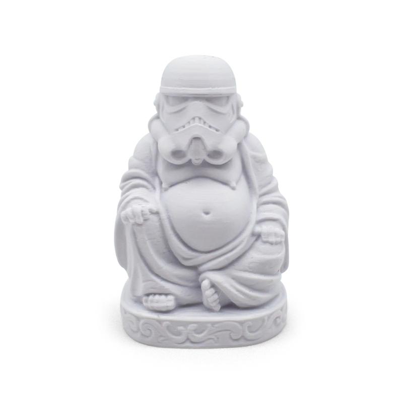 Stormtrooper-Buddha Statue | 3D Printed | Unique Funny Decoration & Zen Decor for Home or Office Figures Religious