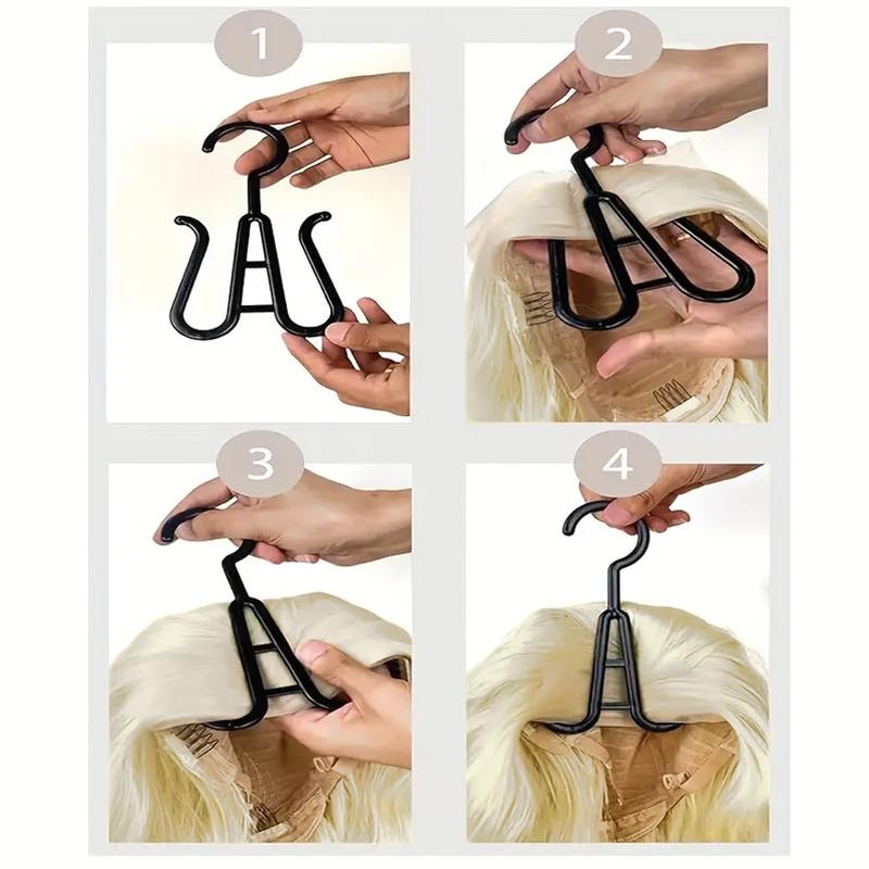 4PCS Wig Storage Bag With Hook Wig Storage Hanger Zipper Transparent Dustproof Wig Storage Bag, Hair Extension Holder Wig Bag Wig Storage For Multiple Wigs Holder Hair Extension Hanger Wig Tool Wigs Accessories For Salon & Home Use