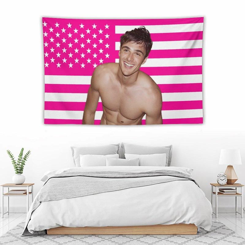 Jacob Flag Elordi Flag for Wall Hanging poster Tapestry, Jacob Tapestry,Funny Elordi Flag Decorations,Flag for Room, Dorm, Outdoor, Parties,Gift