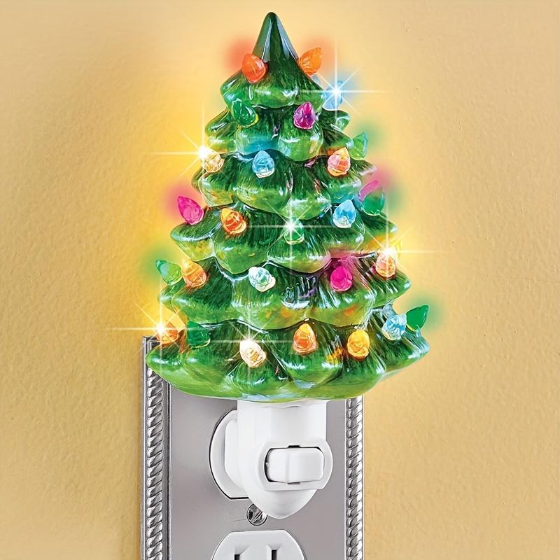 Christmas Tree Design Night Light, 1 Count Creative Resin Night Light, Decorative Light for Home Party Festival, Christmas Decorations