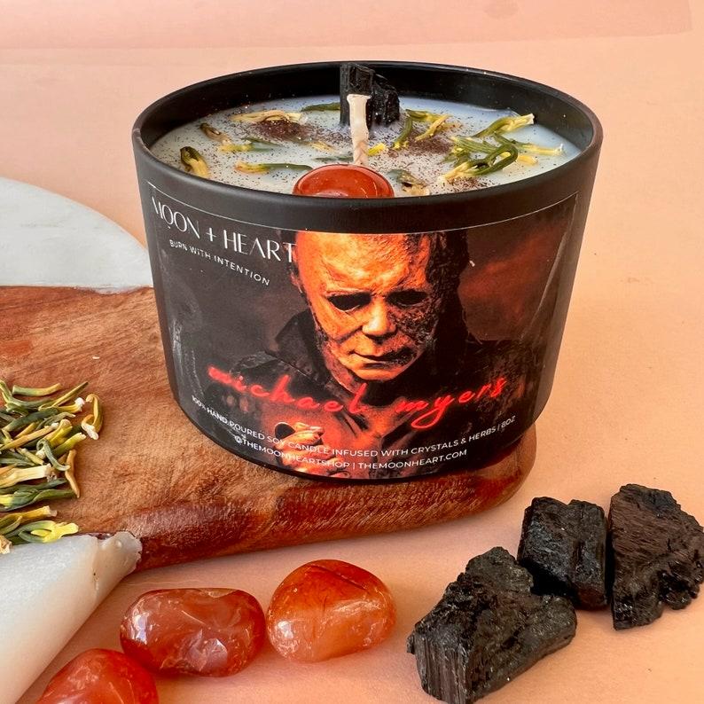 Michael Myers Halloween Candle, Intention Candle, Spooky season gift, Horror Candles, Scary movie Lover