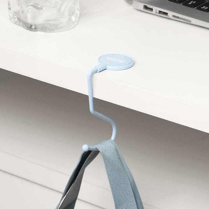 Non-slip Bag Hook for Table & Desktop, Multi-functional Removable Storage Handbag Hanger, Purse Hooks for Tables Desktop