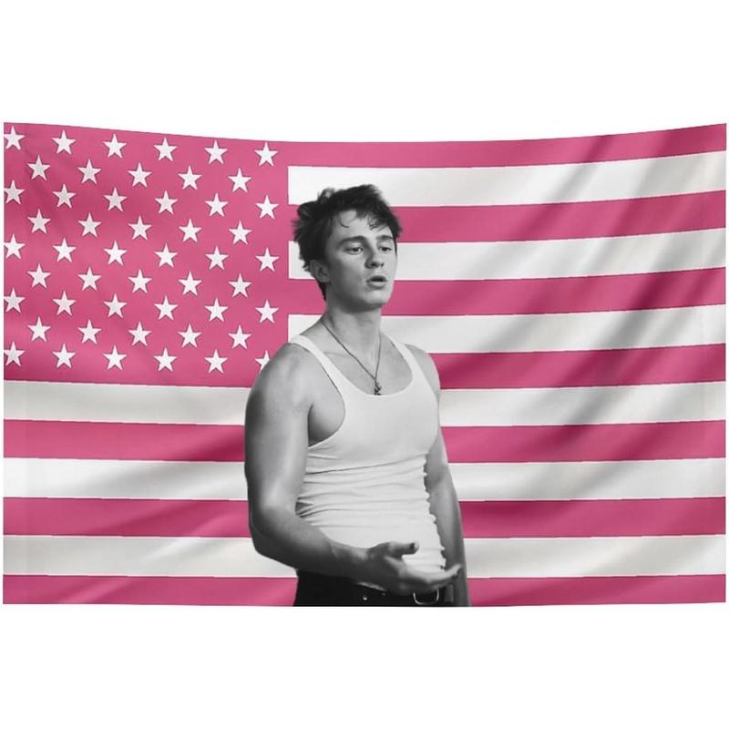 JNHDIWG Drew American Stars Tapestry Rafe Stars Cameron Flag Tapestry Suitable for College Dormitory Bedroom Living Room Office Party Decoration Gift Starkey 30