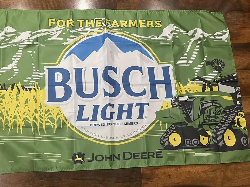 John Deere B.Light Beer 3x5 FT Flag Banner Farm Garage Wall Art Fan Gift