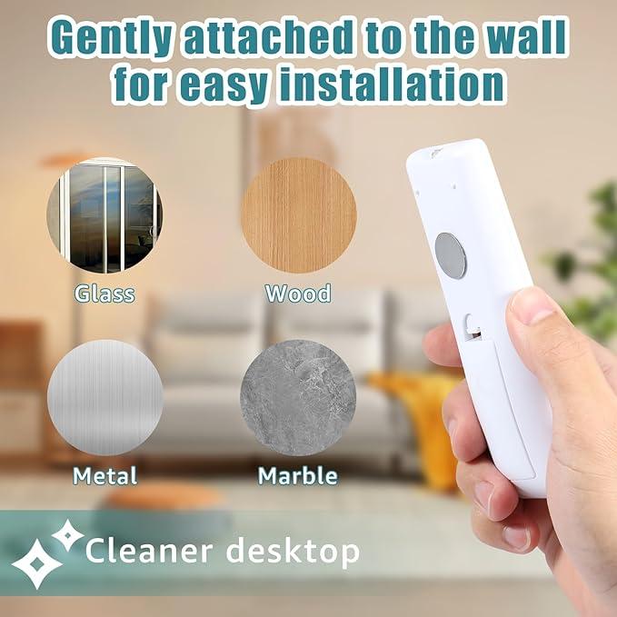 Magnetic Remote Control Holder Wall Mount Holders 12PCS Self Adhesive Remote Control Organizers Storage For Home Office