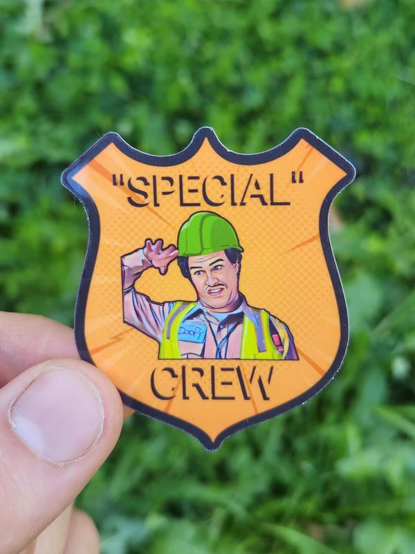 Special Crew Sticker, Lineman, Blue Collar Sticker, Hard Hat Sticker, Great for Hardhat, Toolbox, Cooler, Bin Doors, Water Bottle