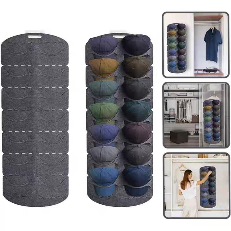 Felt Hat Storage Rack Cap Holder Wall Bag Clip Organizador Closet Baseball Peaked Travel Cap Organizer Wall Mount Hat Racks new