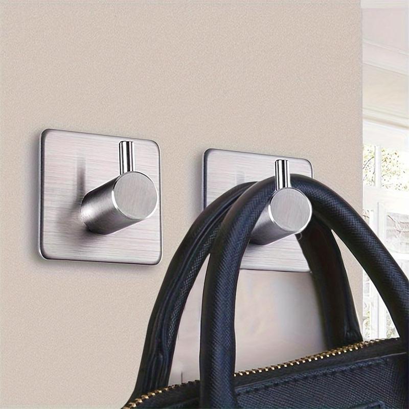 Stainless Steel Wall-mounted Hook, Waterproof Bathrobe & Towel Hook, Easy To Install Wall Hook for Bathroom & Bedroom Organization