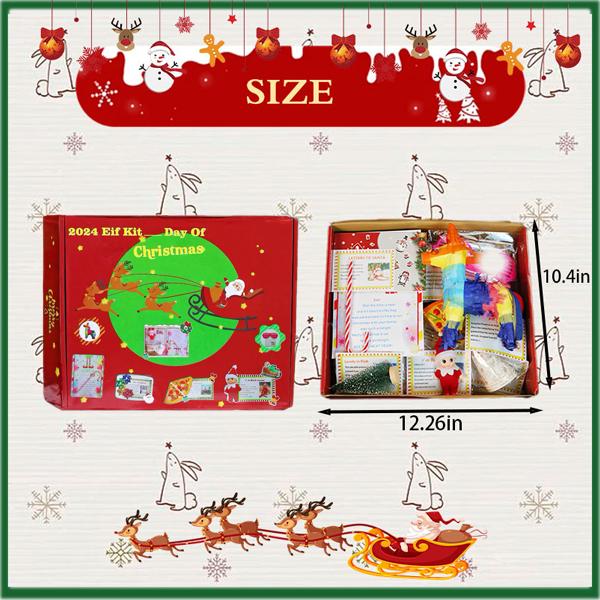 2024 Elf Kit 24-Day Christmas Countdown, Christmas Elf Gift Set, Elf  Calendar Kit, Perfect Countdown Gift Ornaments Decor 24  day Decoration