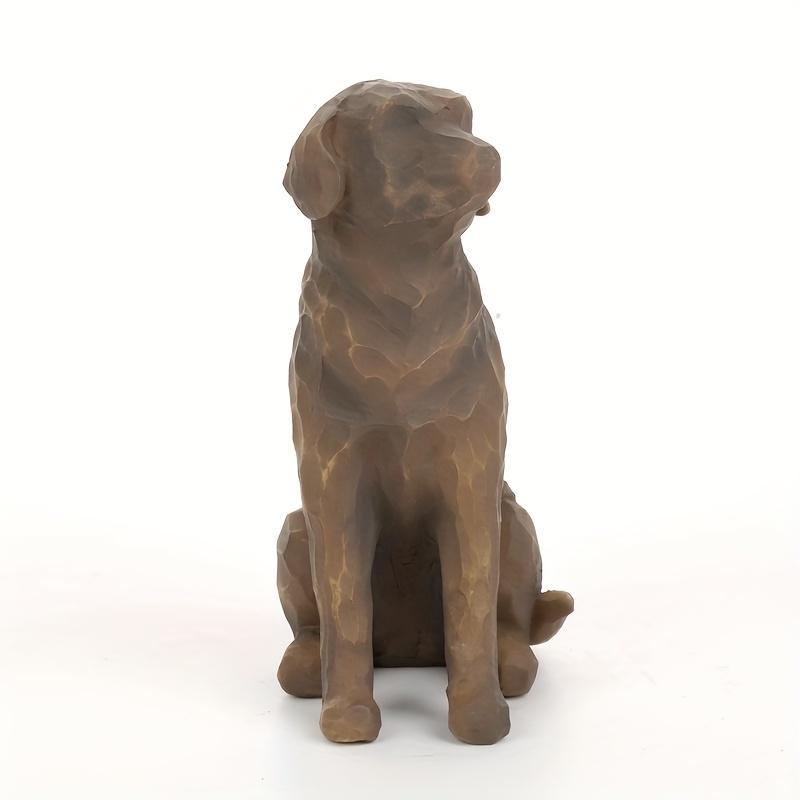 Dog Shaped Resin Statue, 1 Count Modern Animal Sculpture, Home Decor Ornament, Desktop Decorative Ornament for Living Room Bedroom Office