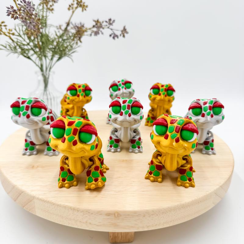 3D Printed Standing Turtle Decor Figurine Ornaments