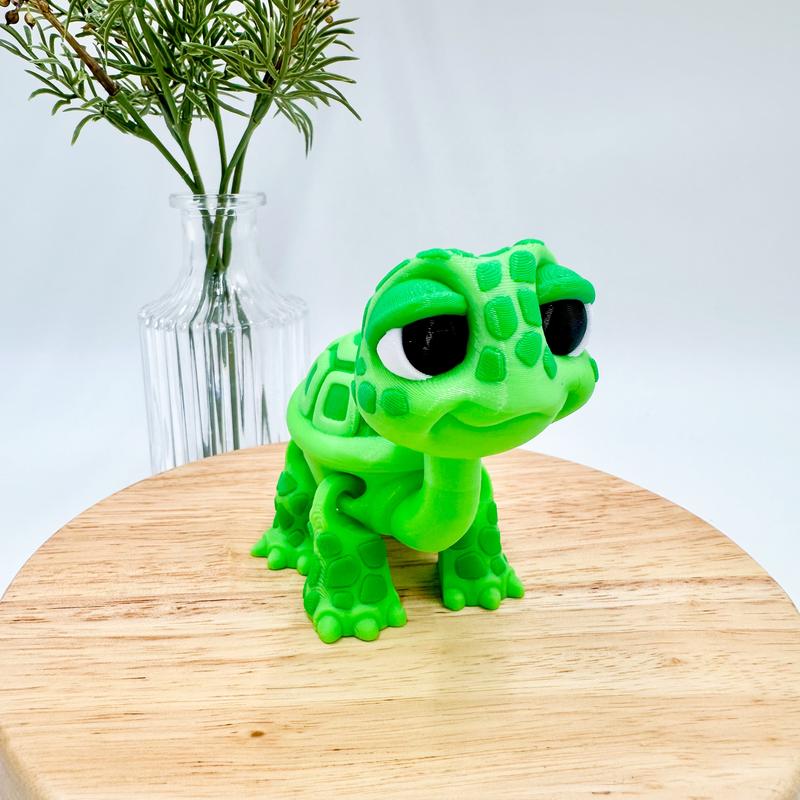 3D Printed Standing Turtle Decor Figurine Ornaments