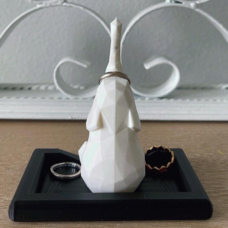 Aesthetic Elephant Ring Holder Prosperity - Unique Ring Holder for Her - Personalized Ring Holder - Engagement Gift -