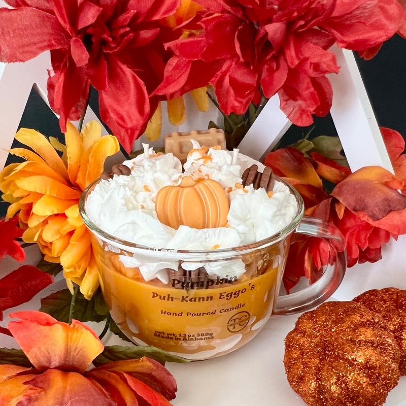 Pumpkin Puh-Kann Eggo's Dessert Candle 13 oz