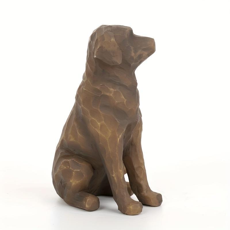 Dog Shaped Resin Statue, 1 Count Modern Animal Sculpture, Home Decor Ornament, Desktop Decorative Ornament for Living Room Bedroom Office