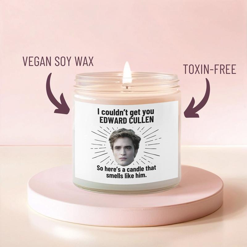 Smells like Edward Cullen Candle | Edward Cullen Robert Pattinson Fan Gift, Best Friend Gifts, Twilight fan Inspired Candle Decor