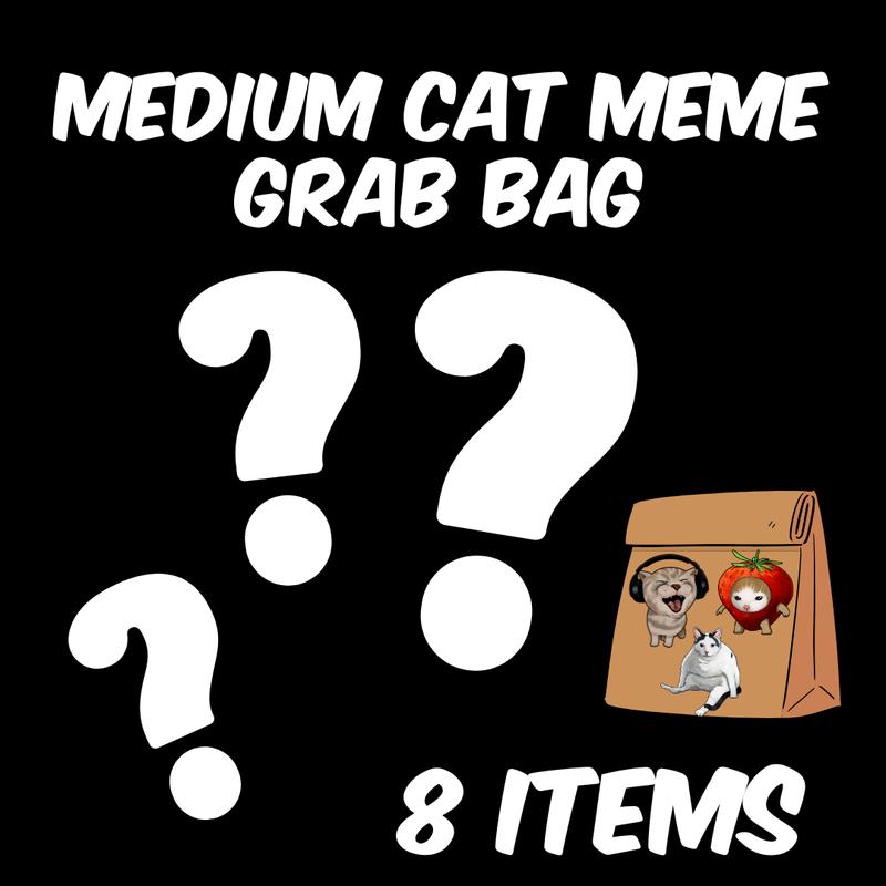 Cat Meme Mystery Grab Bags – 3 Bag Sizes to Choose From