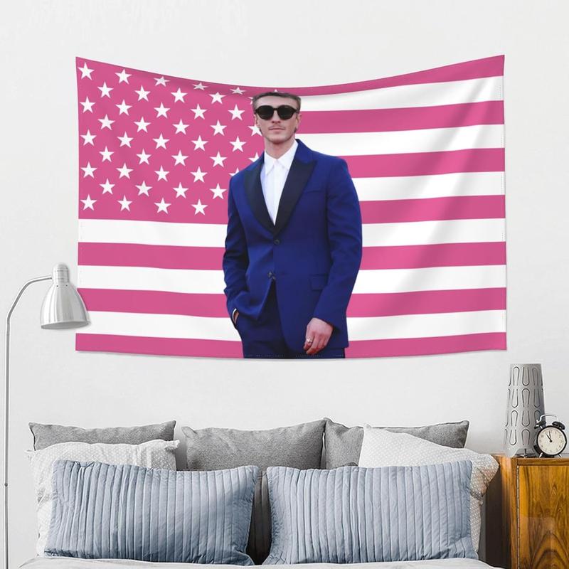 American Flag Pink Drew Star Starkey Tapestry Wall Tapestries Flag Wall Decoration Wall Hanging For Dorm Bedroom Livingroom Party Deco 30x40 Inch