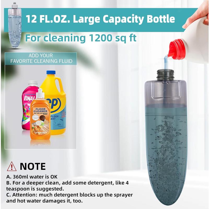 Microfiber Spray Mop for Floor Cleaning Wet Dry, Home Kitchen Hardwood Floor 360° Spin Flat Dust Mops with 12 FL.OZ. Refillable Bottle Include 4 Microfiber Reusable Pads 1 Scrubber and 1 Mop Holder SDARISB