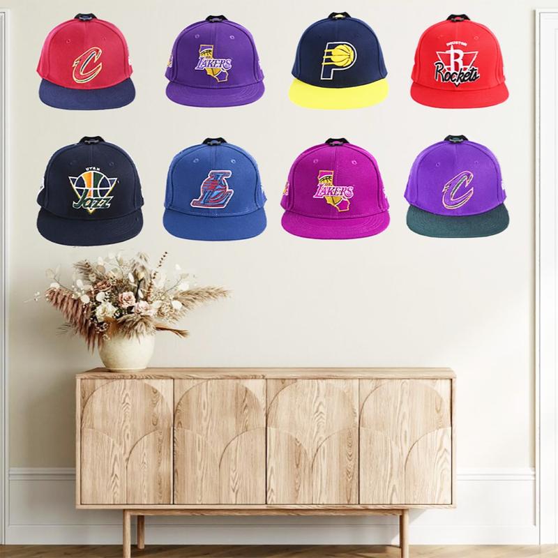 16 Pack Adhesive Hat Rack for Wall Baseball Cap, Hat Hook Collection, Hat wall organizer, Minimalist hat display Hat rack, no drilled hat rack Can be installed on doors, bedrooms, wardrobes